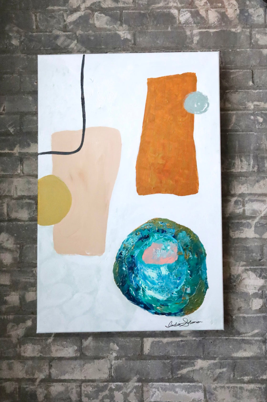 Beach Day II - 24” x 36” by India Solomon