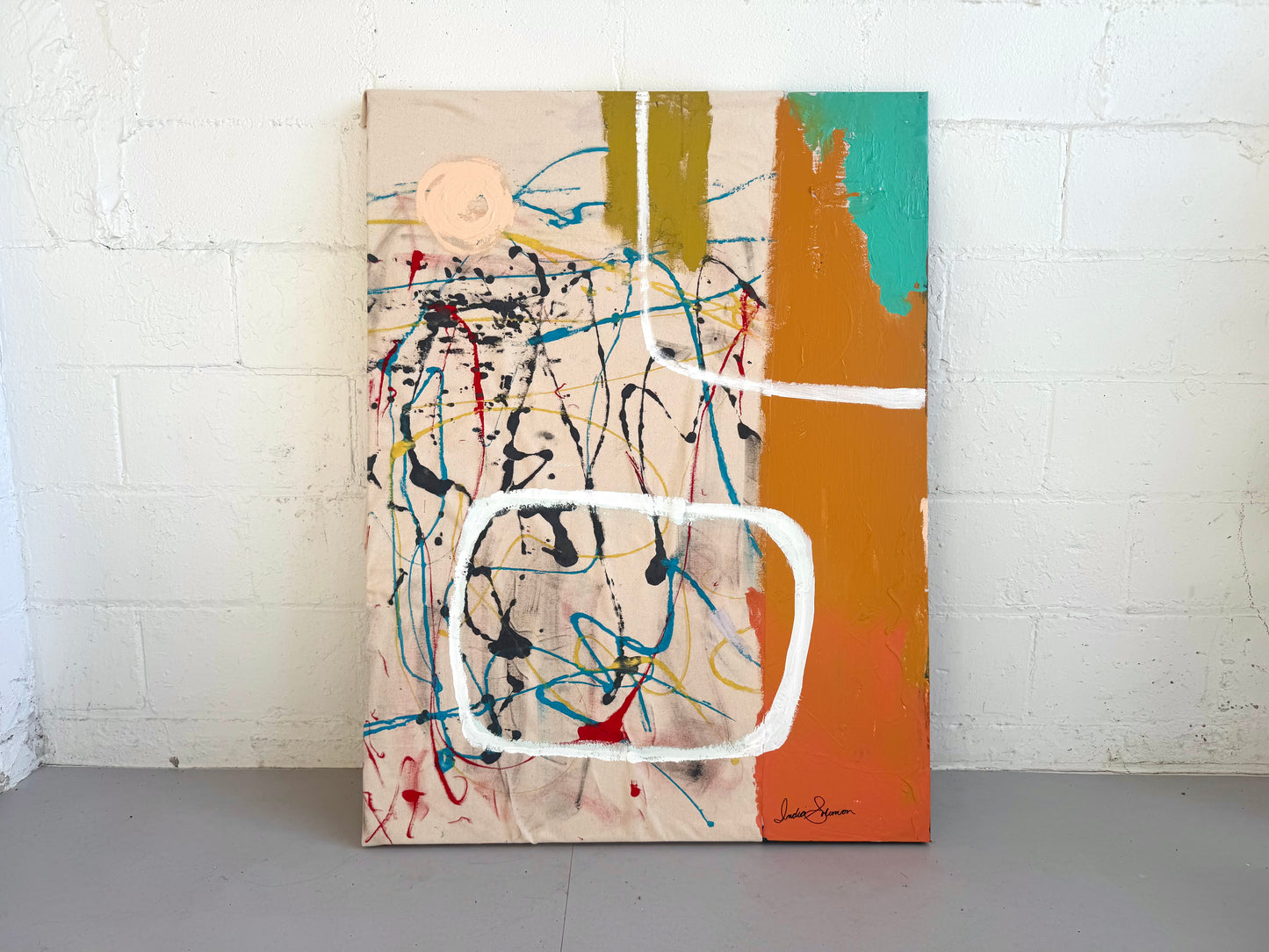 Not This Time - 36 x 48 by India Solomon