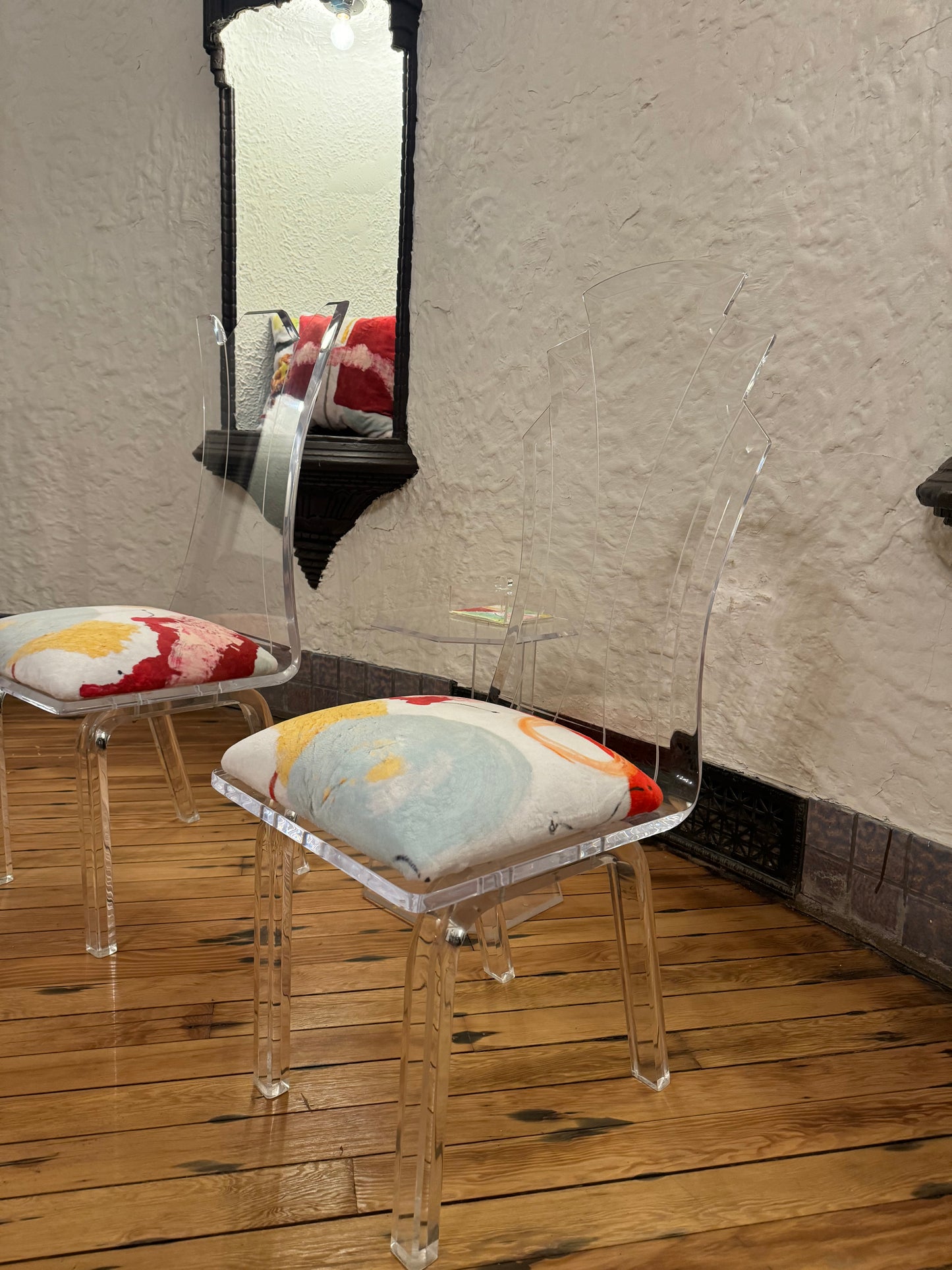 “Wild” 1960s Lucite Chairs