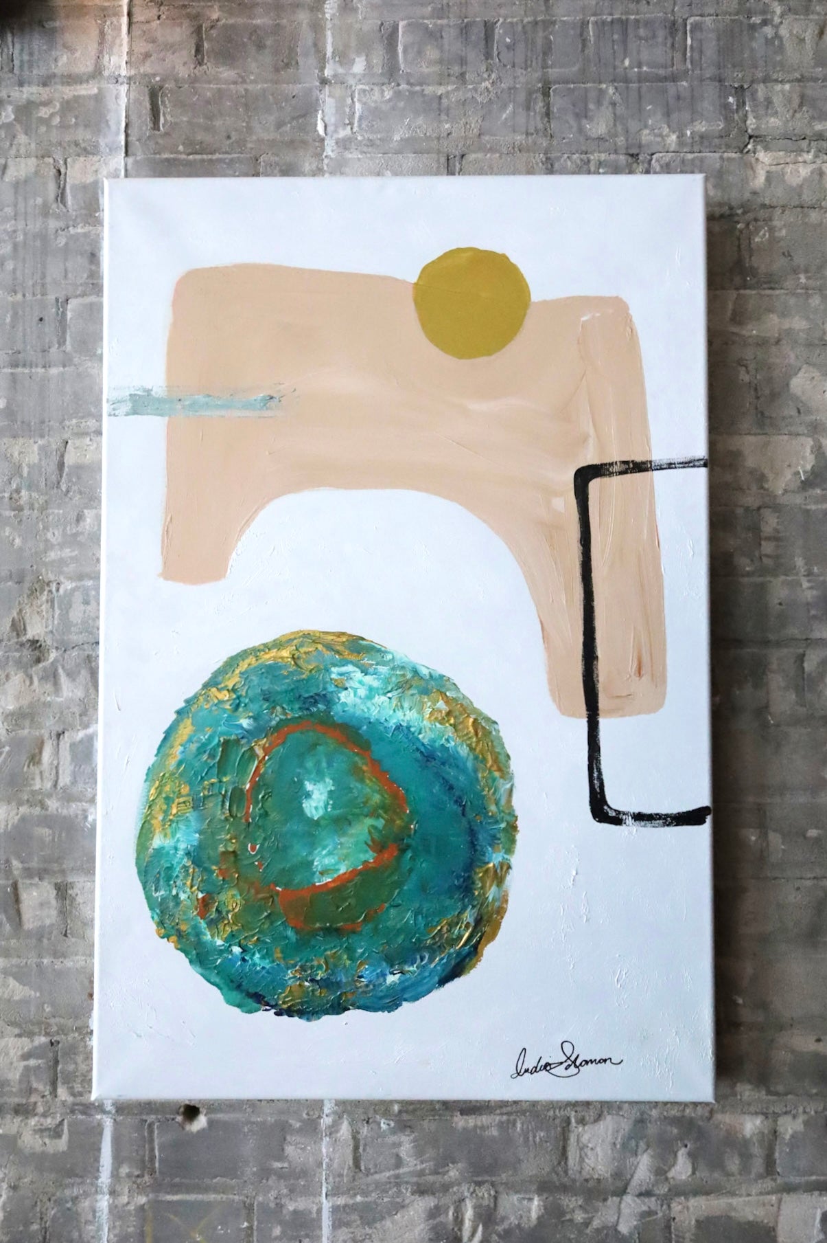 Beach Day I - 24” x 36” by India Solomon