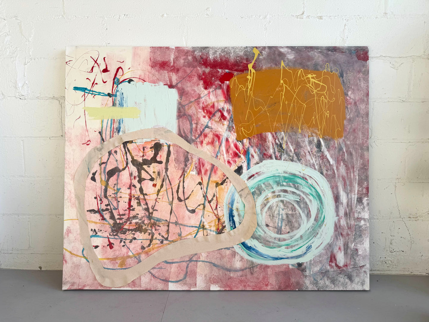 Say What You Feel - 48 x 60 by India Solomon