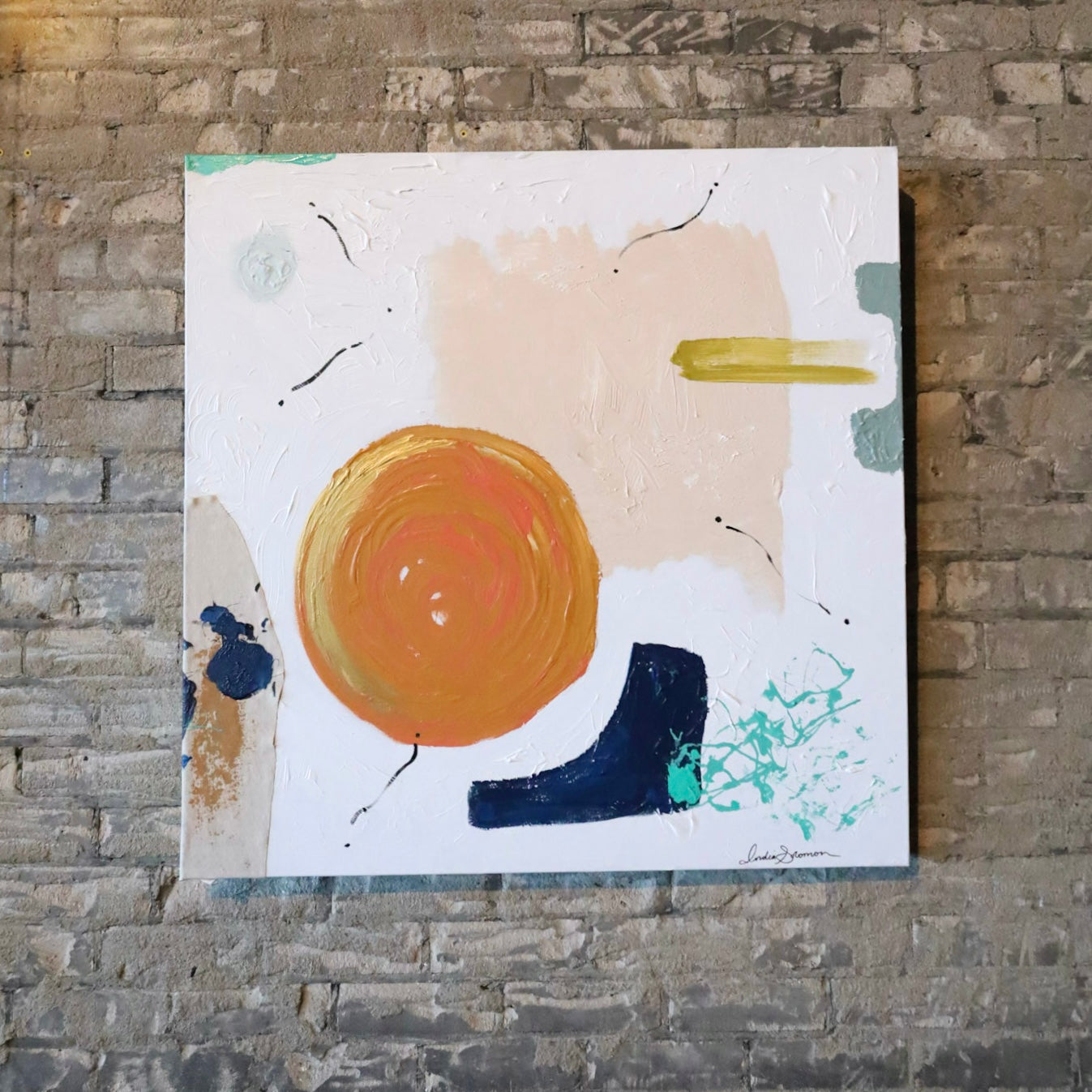 Roadways - 36 x 36 by India Solomon