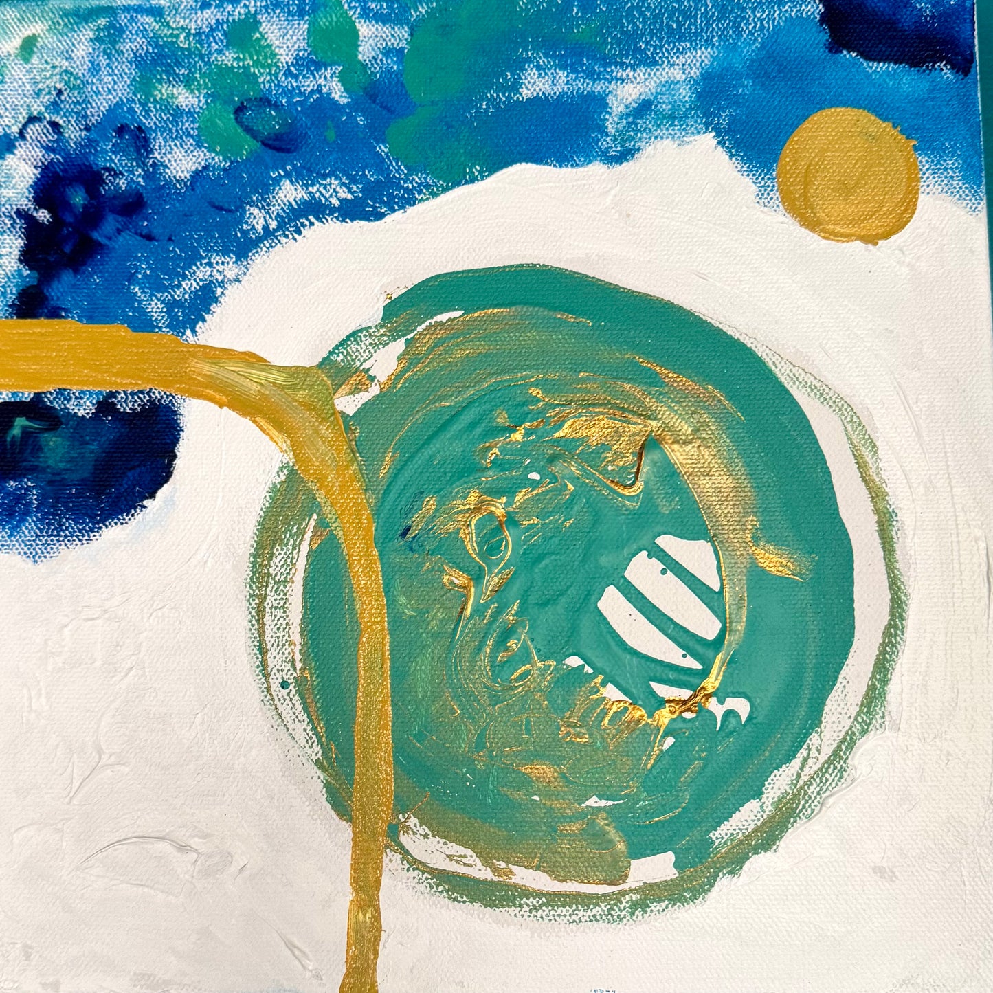 Seaside I - 8” x 8” by India Solomon