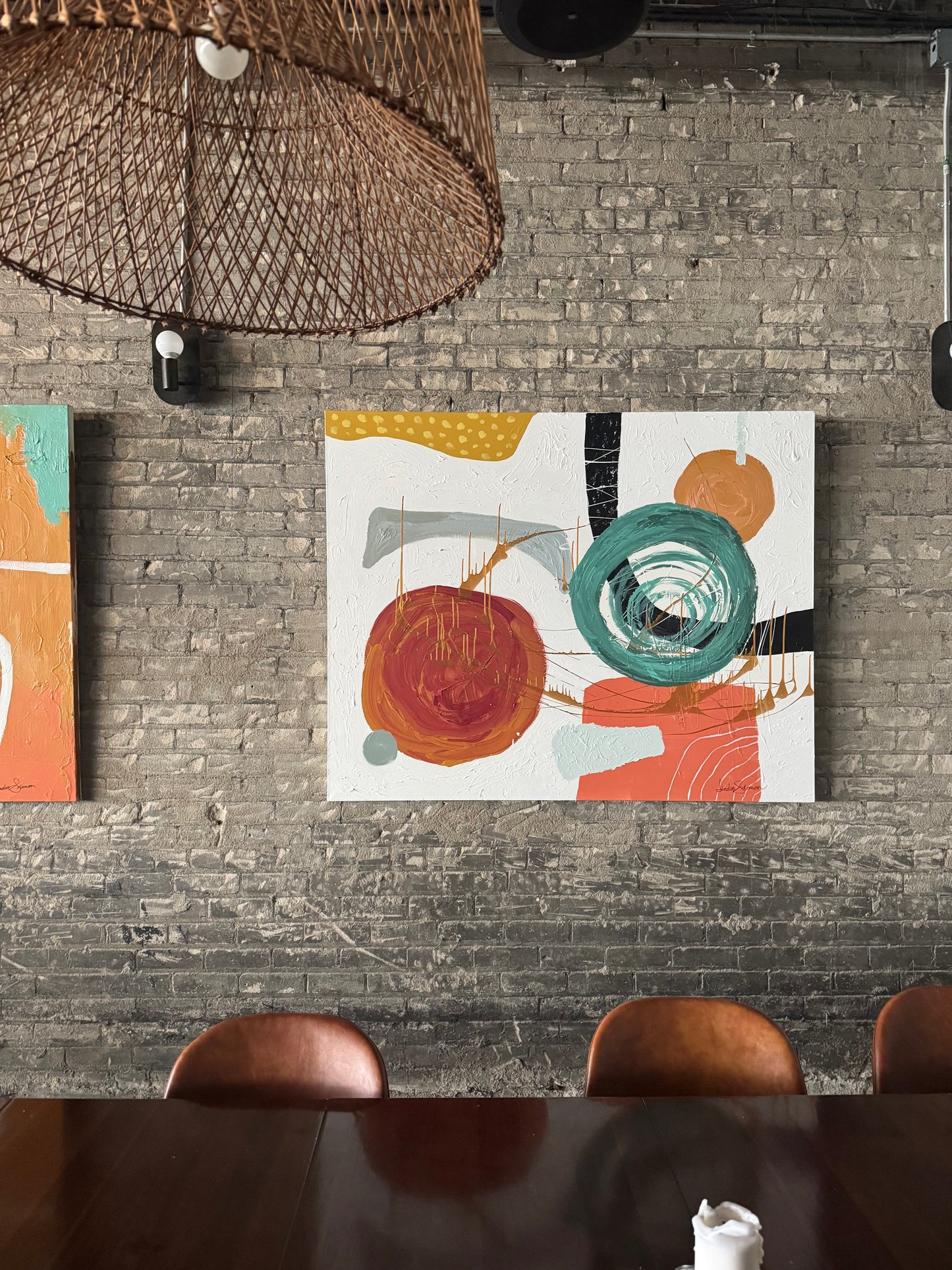 Old Textures - 48 x 60 by India Solomon