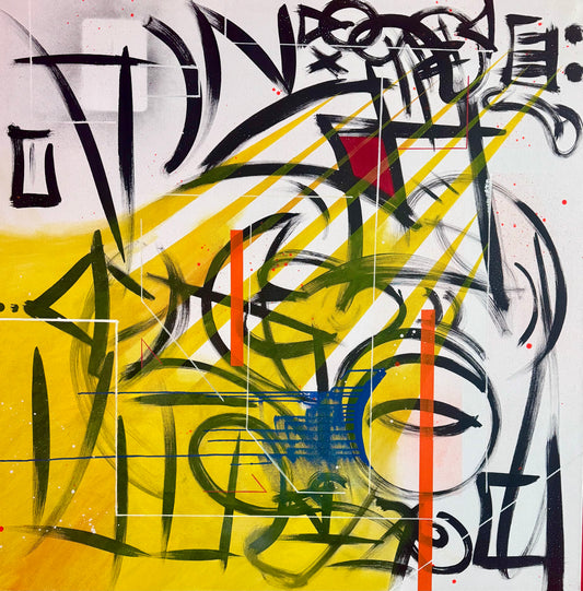 Untitled - 48 x 48 by Bobby Conway