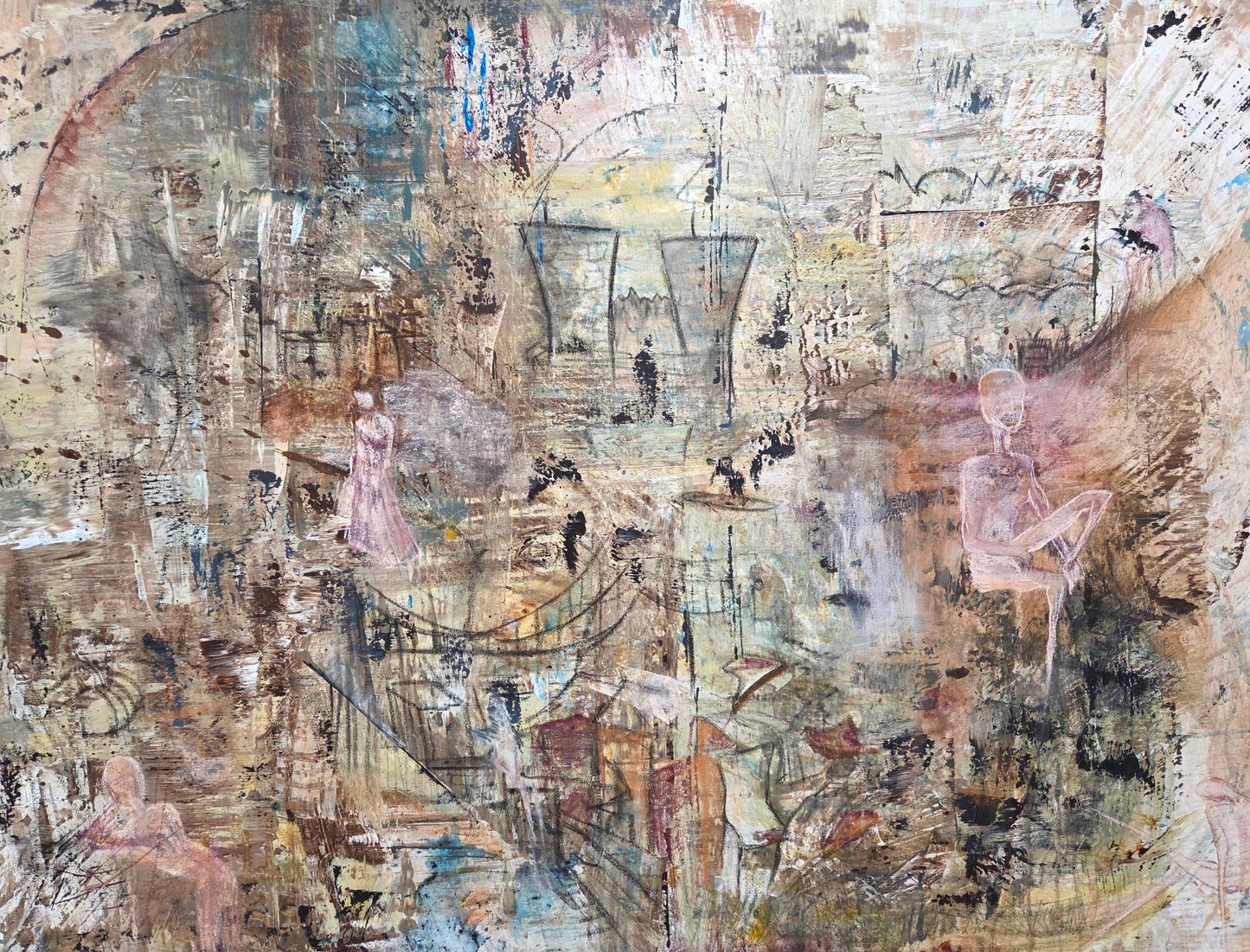 No Sea, Yes - 60 x 48 by Shay Gabbara