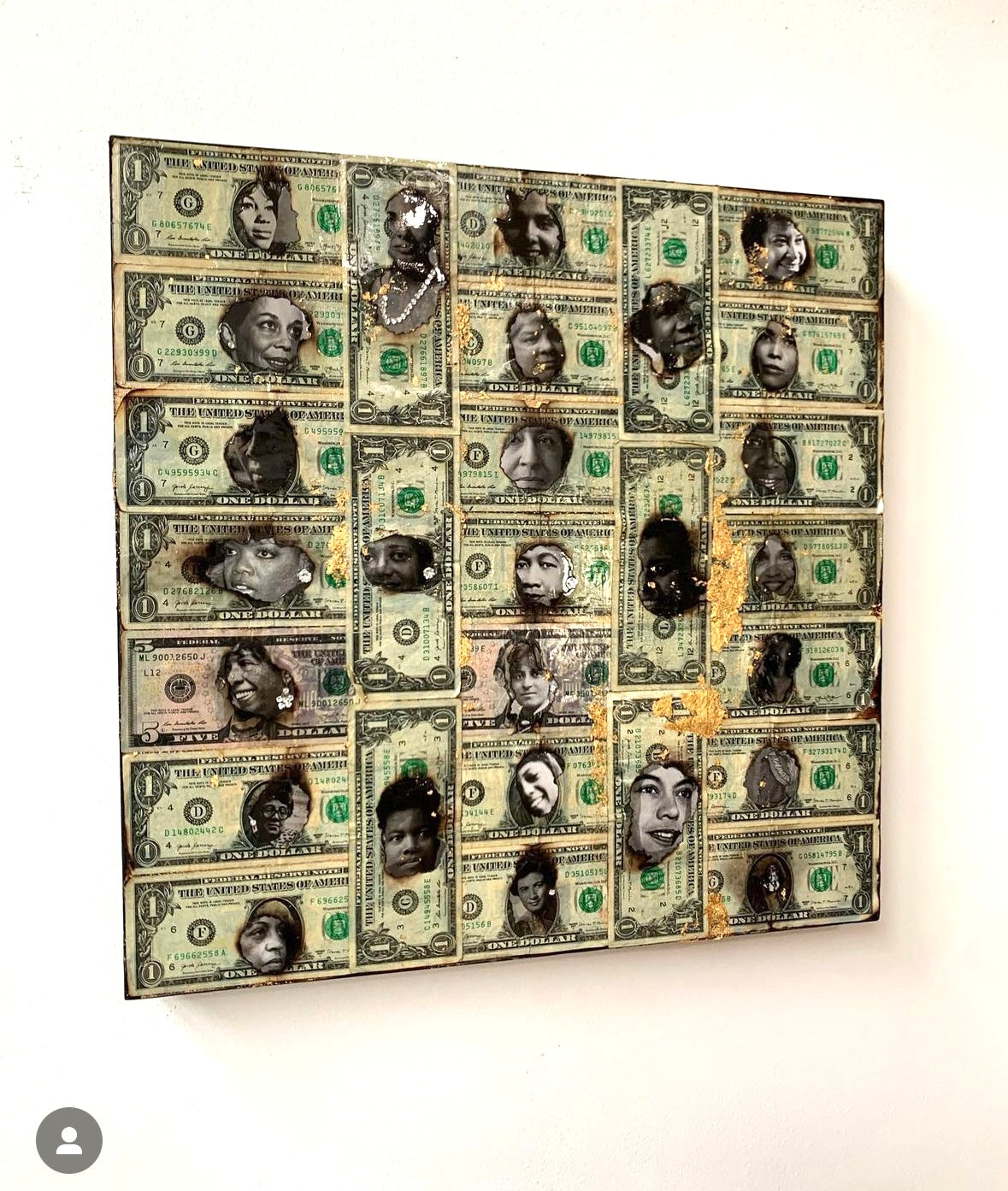 Untitled (Dollar Bills #2) by TONY RAVE