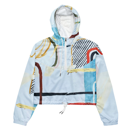 Bridges Cropped Windbreaker by India Solomon